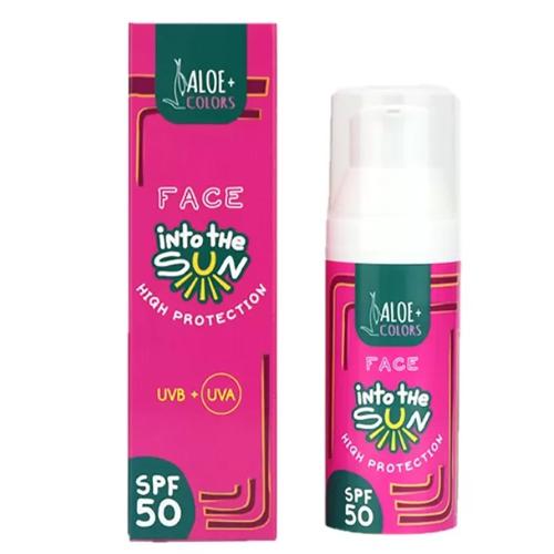 Aloe+ Colors Into the Sun High Protection Face Sunscreen Spf50 Αντηλιακή Κρέμα Προσώπου Πολύ Υψηλής Προστασίας 50ml